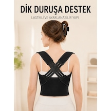 Sırt Destek Korsesi Dik Duruş İçin Ayarlanabilir Lastikli Postür Ve Bel Korsesi