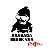 Arabada Bebek Var Oto Sticker Araba Sticker (353002557)