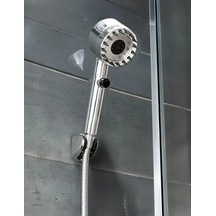 Masajlı Çok Fonksiyonlu Ayarlanabilir Duş Başlığı El Duşu 3 Modlu Ayarlanabilir Duş Başlığı,masajlı 3 Fonksiyonlu El Dus, Handshower Krom Siyah