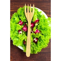 Zeytin Ağacı Çatal 1 Adet El Yapımı Ahşap Salata Çatalı