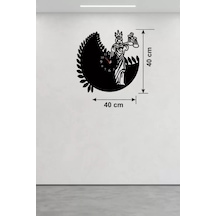 Adalet Tanrıçası Themis Tasarım Ahşap Duvar Saati - 40x40 Cm Avukat Hediyesi Siyah Adalet Tanrıçası Themis Tasarım Ahşap Duvar Saati - 40x40 Cm Avukat Hediyesi Siyah