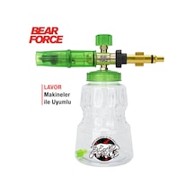 Robeve Bear Force Foam Lance Köpük Yapıcı Aparat 1l Köpük Aparatı Basınçlı Yıkama Makineleri Için Köpük Aparatı Çift Nozzle İle Birlikte Foam Canon Lavor Uyumlu
