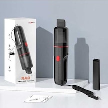 Novahub Araba & Ev Temizlik Mini Süpürge - Kablosuz El Masaüstü - 5000pa Emme Gücü - Siyah