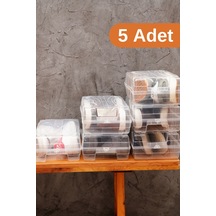 5 Adet - Ayakkabı Kutusu Şeffaf Ayakkabı Saklama Kutusu Plastik Turuncu Tr Diğer
