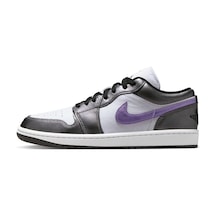 Nike Air Jordan 1 Low Special Edition Womens Sneaker Hakiki Deri Kadın Günlük Spor Ayakkabı Beyaz Gri
