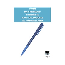 1.0 Mm Mavi Mürekkep Primewrite Mavi Dokulu Gövde Jel Tükenmez Kalem Çok Renkli