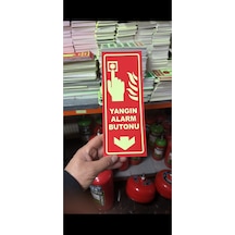 Yangın Fosforlu Yangın İhbar Buton Levhası Bir Adet