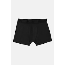 Süvari Siyah Regular Düz Boxer
