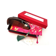 Sones Şeftali Ve Erik Bahar Esintisi Sandal Ağacı Tarak Lake Sanat Boyalı El Sanatları Tarak, Paket: Hediye Kutusu