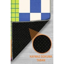 Matica Modern Şönil Doğal Pamuk Tabanlı Salon Halısı Kaymaz Yıkanabilir Çevre Dostu 140x200 Cm 1