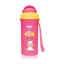 896 Wee Baby Pipetli Bardak Pembe 300ml Çok Renkli