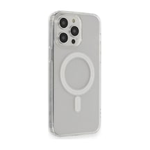 Apple İphone 13 Pro Max Kılıf Matte Şeffaf Magneticsafe