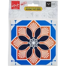 Tink Tasarım 3 Metraj Meksika Desenli Pvc Karo 15x15 Cm 10'lu Paket Çok Renkli