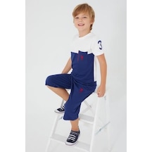 U.S. Polo Assn. Erkek Çocuk Kapri Takım-Krem