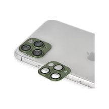Newface Apple İphone 11 Pro Max Pers Alüminyum Kamera Lens - Yeşil