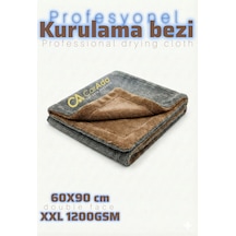 Twisted Pile Oto Kurulama Ve Temizlik Havlusu Gri-kahverengi 1200 Gsm / 60cmx90cm