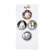 Heaven Official's Blessing Tgcf Xie Lian 3'lü Metal Rozet Seti 58mm İğneli Buton Çanta Yaka Rozeti Çok Renkli