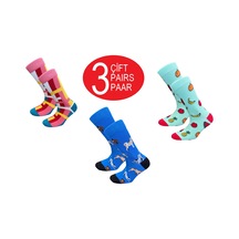 Happy Body (ART.24268-1) Unisex Soket Nakışlı Desenli Yıkamalı