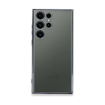 Samsung Galaxy  Uyumlu,  S24 Ultra Kılıf Razer Lensli Silikon - Gold