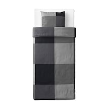 Ikea Brunkrıssla Tek Kişilik Nevresim Takımı 150 X 200 Cm Koyu Gri - Siyah Çok Renkli