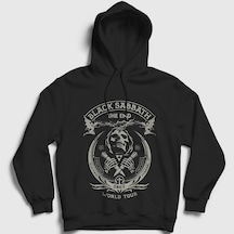 Presmono Unisex Tour Black Sabbath Kapüşonlu Sweatshirt Siyah