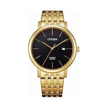Citizen Bı5072-51e Quartz Çelik Altın Rengi Siyah Kadran Kristal Cam 40 Mm Erkek Kol Saati