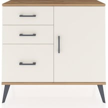 Arges Şifonyer Tek Raflı 3 Çekmeceli Tek Kapaklı 88x30x80 Çam-aytaşı Aytaşı