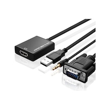 4674 Vga To Hdmi Kablo Çevirici Dönüştürücü Adaptör