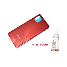 Tkgz Samsung Galaxy Uyumlu Note 10 Lite Arka Pil Batarya Kapağı Cam+b-7000 Kırmızı