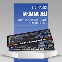 Takım Plakalık, 2 Adet Premium Uv Baskı, Plakalıkhane
