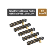Kahve Dünyası Pleasure Vanilya Aromalı Espresso Kapsül Kahve 5 x 10 Kapsül