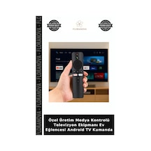 Özel Üretim Medya Kontrolü Televizyon Ekipmanı Ev Eğlencesi Android Tv Kumanda