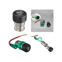 Space Araç Yeşil Işıklı Çakmak 24V