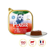Plaisir Sığır Etli Pate Konserve Yetişkin Köpek Maması 150 G