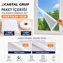 Pencere Tül Sineklik 125x75 Cm Tek Kanat Belirtilmemiş