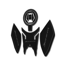 Hades Bajaj Dominar 250 Uyumlu Tank Pad Seti Gri 4 Parça Depo Koruma Siyah