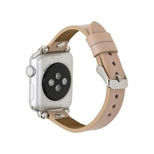 Bouletta Apple Watch Uyumlu Deri Kordon 38-40-41Mm St Nu1 Pembe