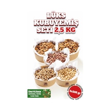 Lüks Kuruyemiş Seti 2,5 Kg 5x500g Antep Fıstığı, Kaju, Badem, Fıstık, Fındık-yeni Mahsul Taze 2500 G