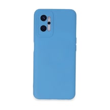 Realme 9i 4g Kılıf Nano İçi Kadife Silikon - Mavi -