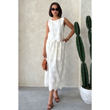 Verymoda Nakışlı Etek D2914 Taş