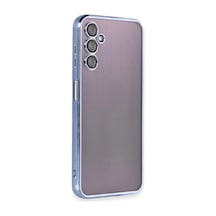 Samsung Galaxy A14 4g Uyumlu Kılıf Lensli Silikon - Açık Mavi