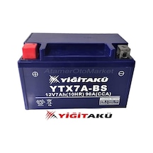 12 V 7 AH-AMPER YTX7A BS YİĞİT AKÜ MOTOSİKLET AKÜSÜ,2021