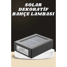 Mey İthalat Dekoratif Duvar Lambası Solar Güneş Enerjili Bahçe Aydınlatması 04922494