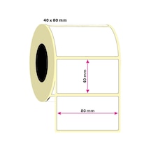 40x80 Termal Etiket 5 Rulo 5000 Adet Diğer