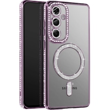 Samsung Uyumlu Galaxy S26 Plus Joke Simli Magneticsafe Kılıf Derin Mor