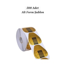 Gold Şablon Protez Tırnak Uzatma Şablon Jel Alt Form Şablonu 500 Adet