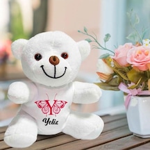 Kişiye Özel İsim Ve Harf Baskılı Peluş Beyaz Ayı Hk2446