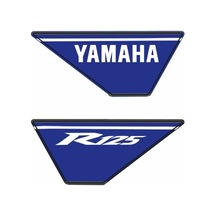 Yamaha R125 Uyumlu Kafa Granaj Sticker Çok Renkli