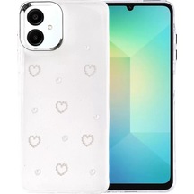 Newface Samsung Galaxy Uyumlu  A07 4g Fiyonk Desenli Kapak - Desen 10 Beyaz