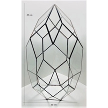Dekoratif Cam Fanus - Geometrik Cam Fanus - Teraryum Cam Fanus (479518841)